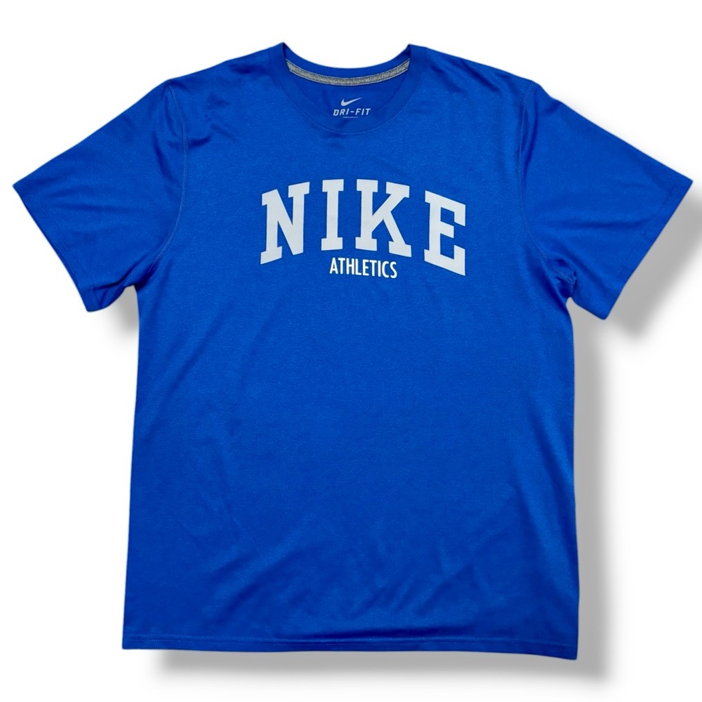 NIKE Dri-FIT Royal Blue Crew Neck Short Sleeve Shirt